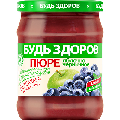 Пюре яблочно-черничное «Будь здоров» | Интернет-магазин Gostpp